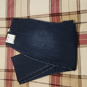 Womens High-rise denim leggings